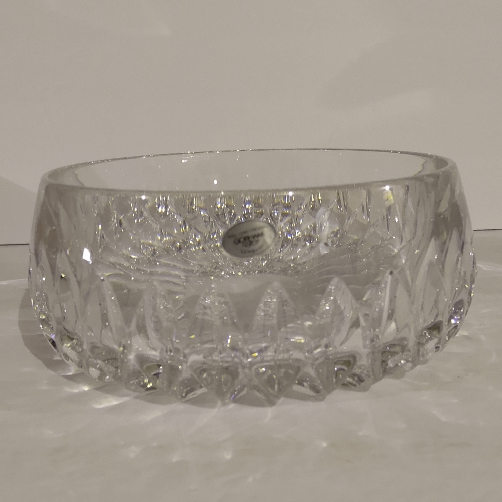NEW Large Gorham Crystal Bowl/Dish  3.5"x8" Althea. Germany C164-2